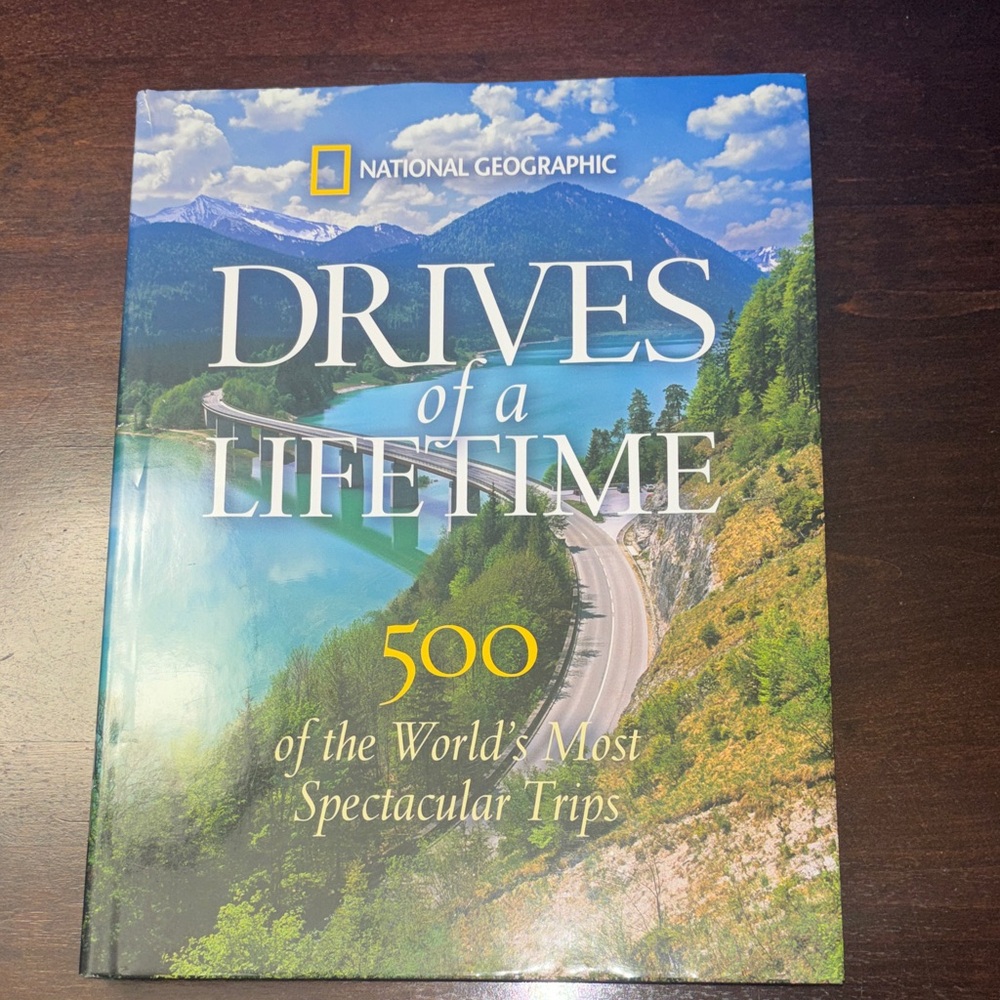 National Geographic Scenic Drives Book with Blue and Green Cover